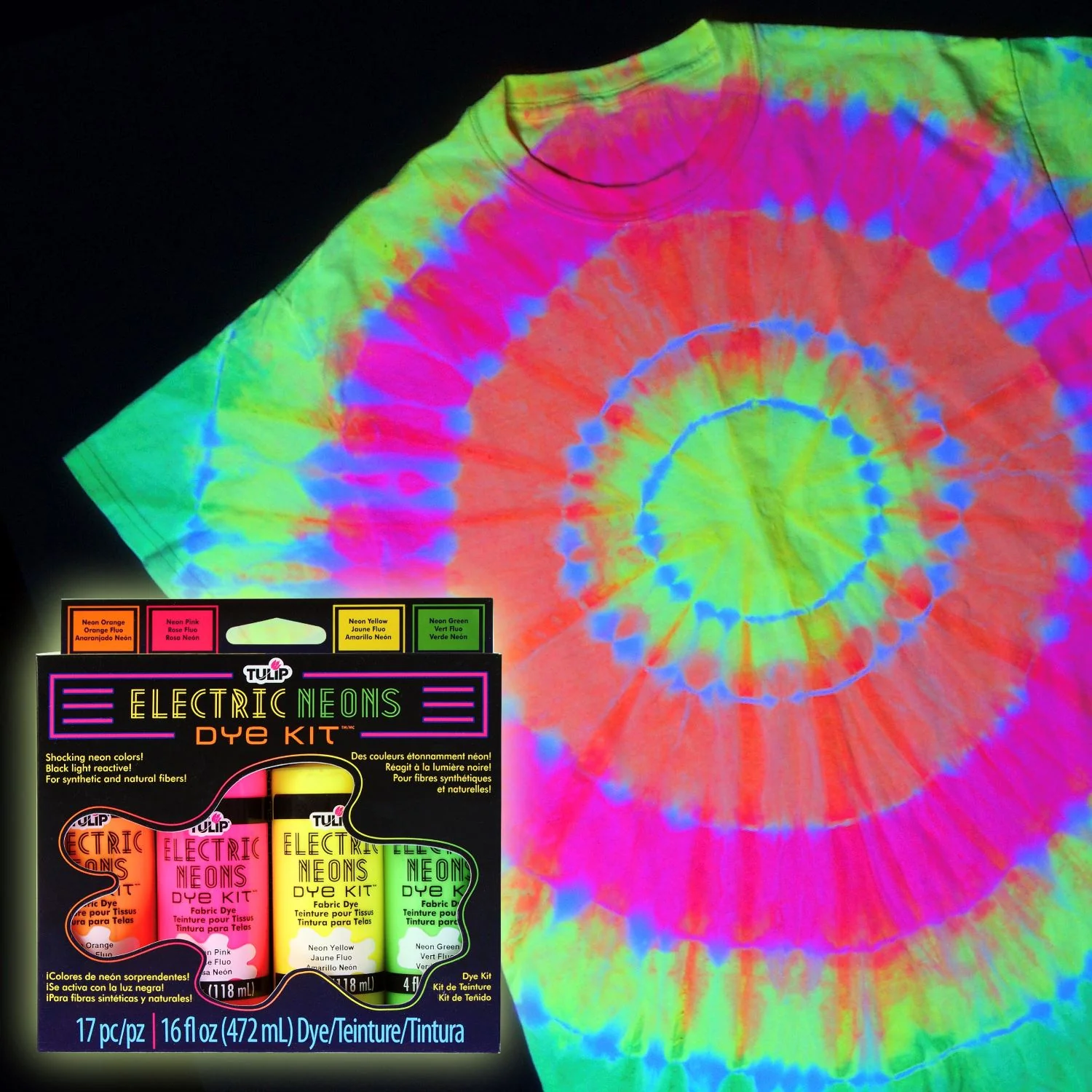 Tulip Electric Neons 16 fl. oz. 4-Color Dye Kit - Image 6