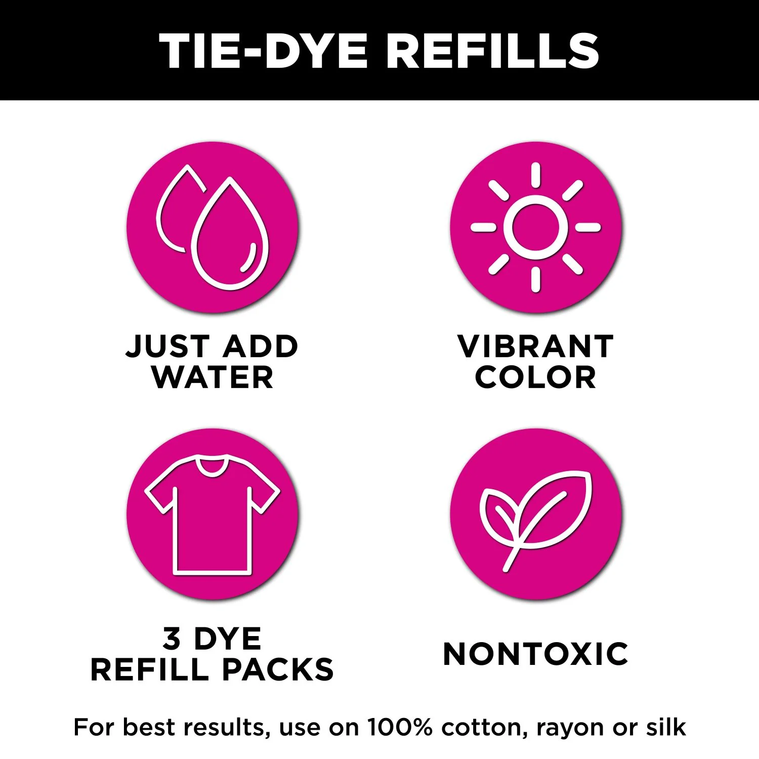 Tulip One-Step Tie-Dye Refills Black - Image 3