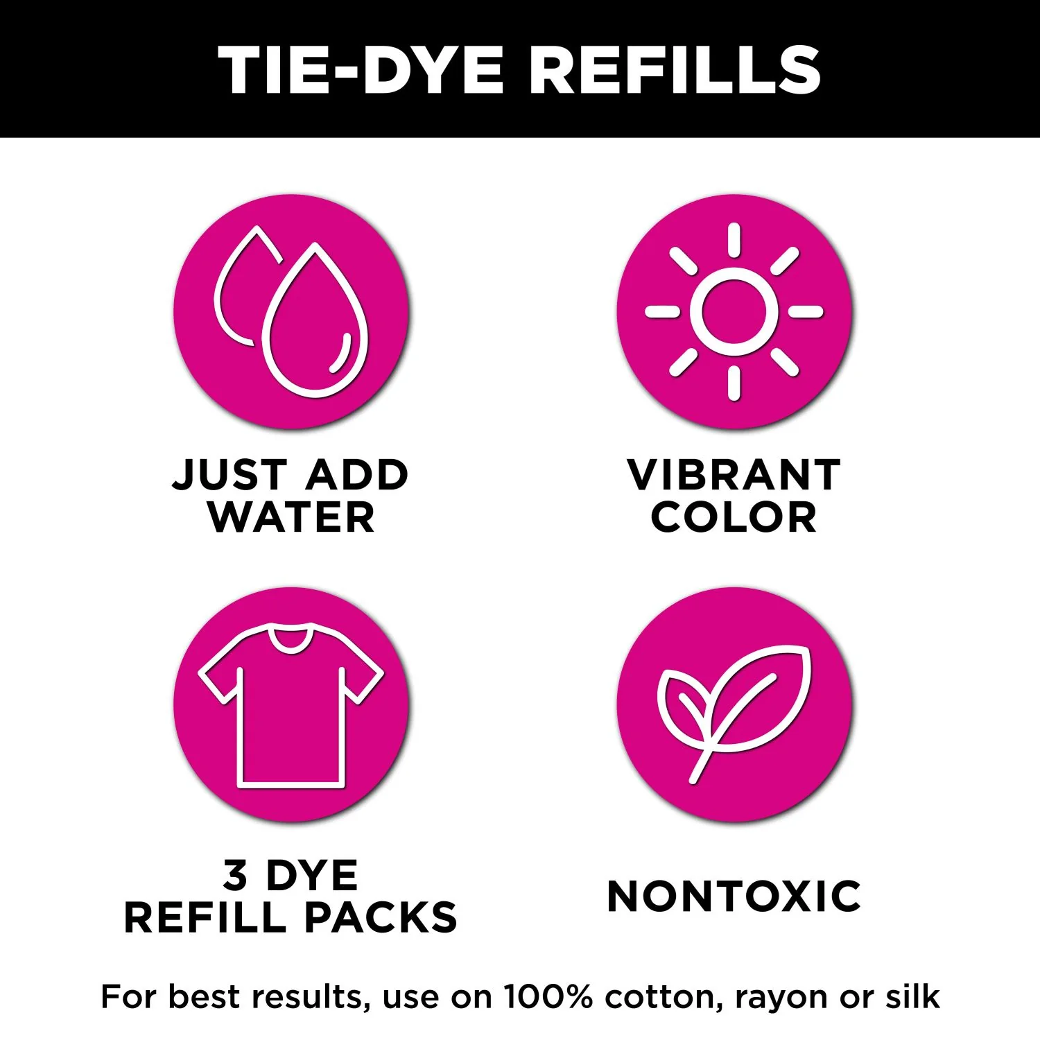 Tulip One-Step Tie-Dye Refills Fuchsia - Image 3